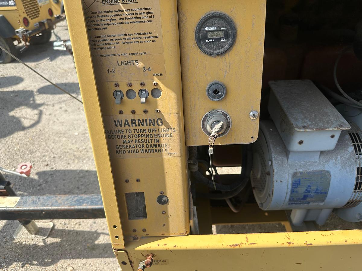 Used Allmand Night-Lite Pro NL 8 8KW Light Plant with CAT Engine