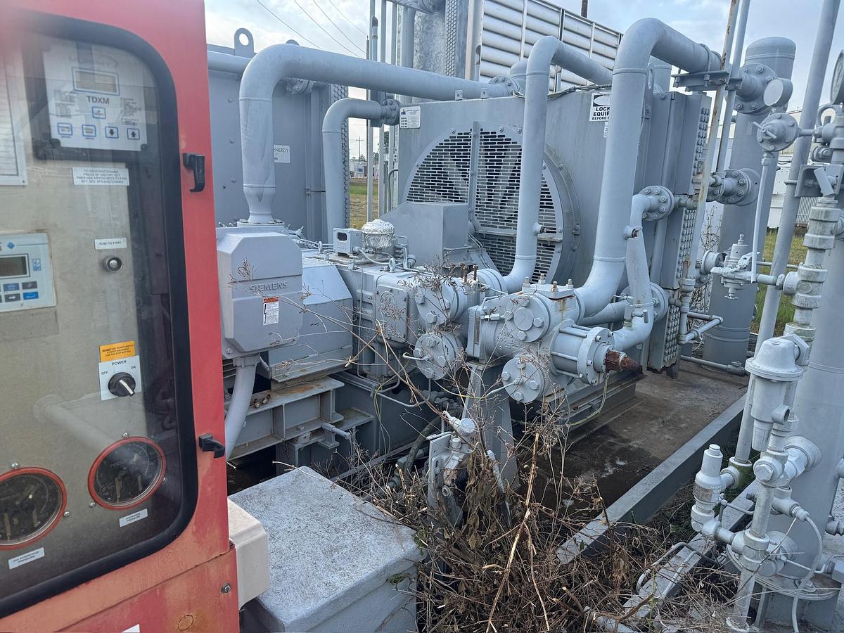 Used Electric Natural Gas Compressor Package, Skidded