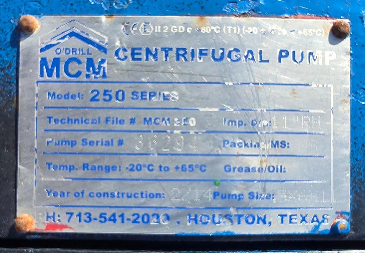 Used MCM 250 Series Centrifugal Pump