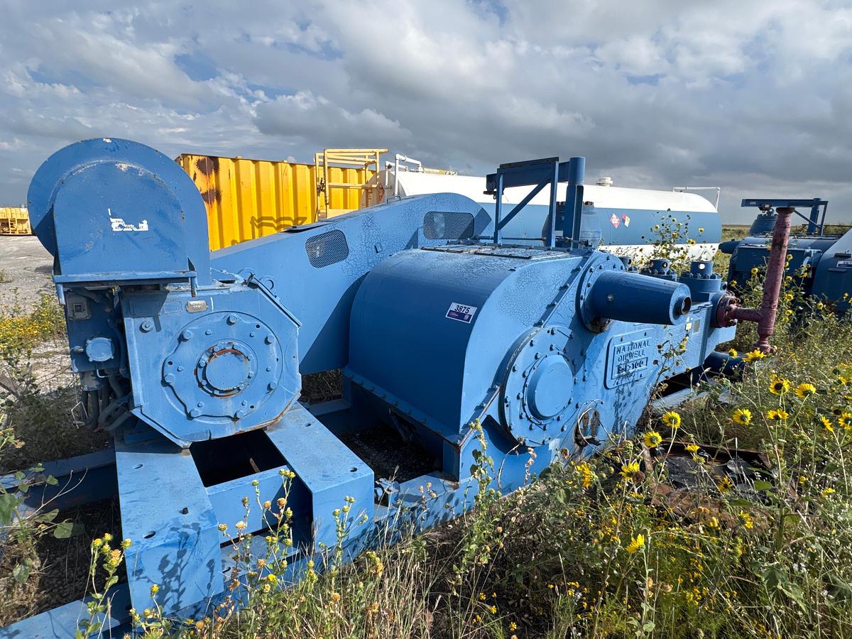 Used National Oilwell 9P-100 Triplex Mud Pump