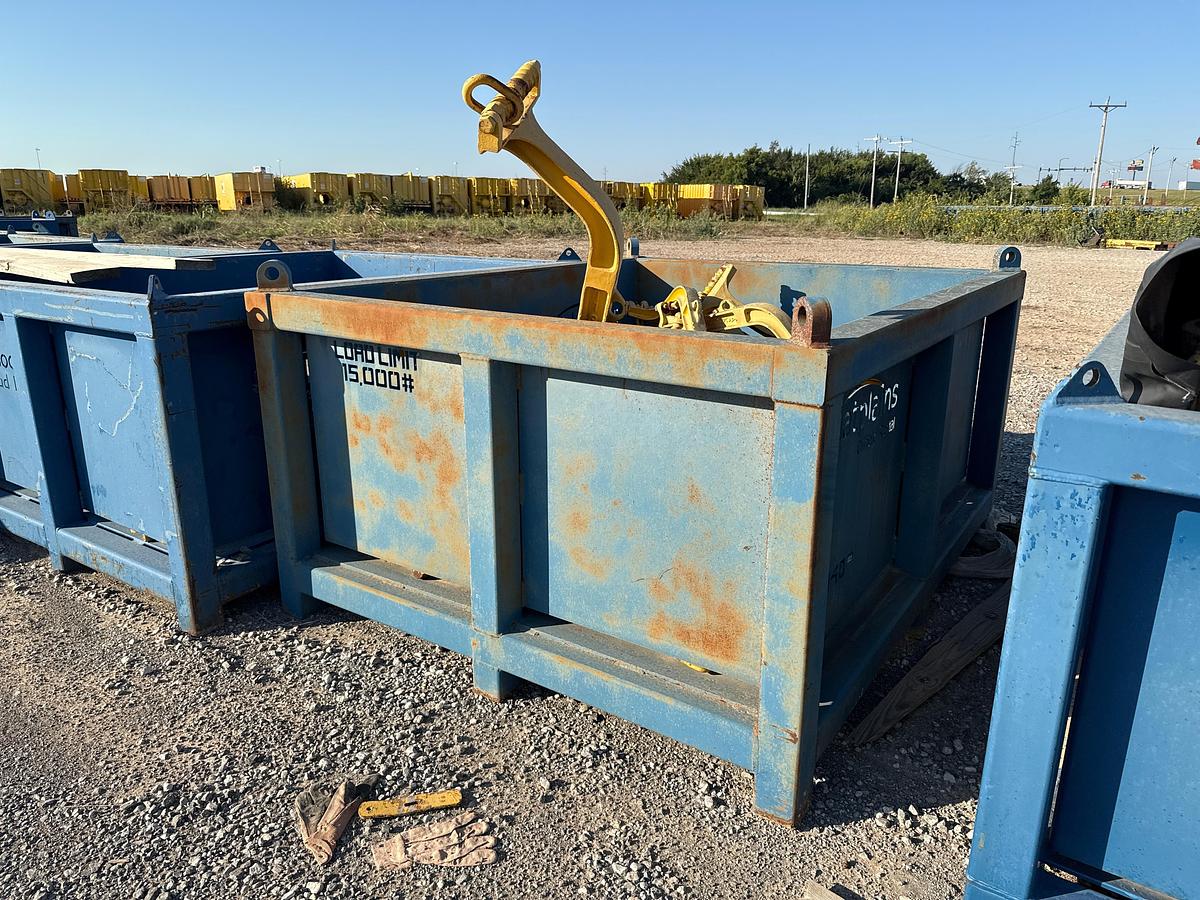 Used Steel Tub With (6) Sets of Rotary Tongs