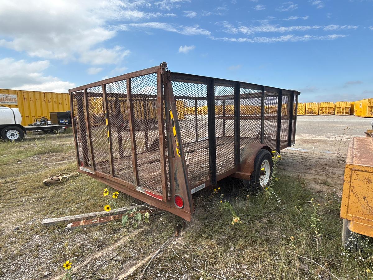 Used 14ft Single Axel Trash Trailer