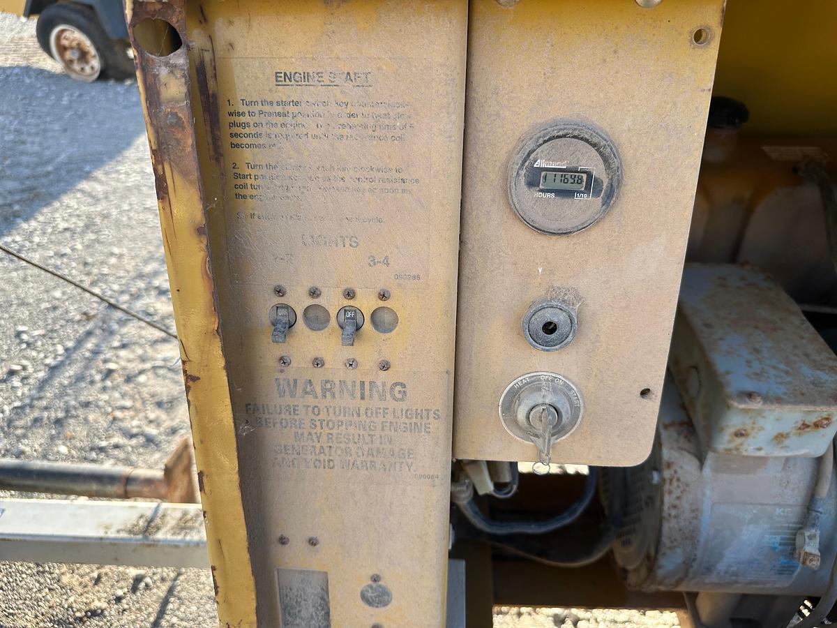 Used Allmand NightPro NL8 8kw Light Plant with CAT Engine