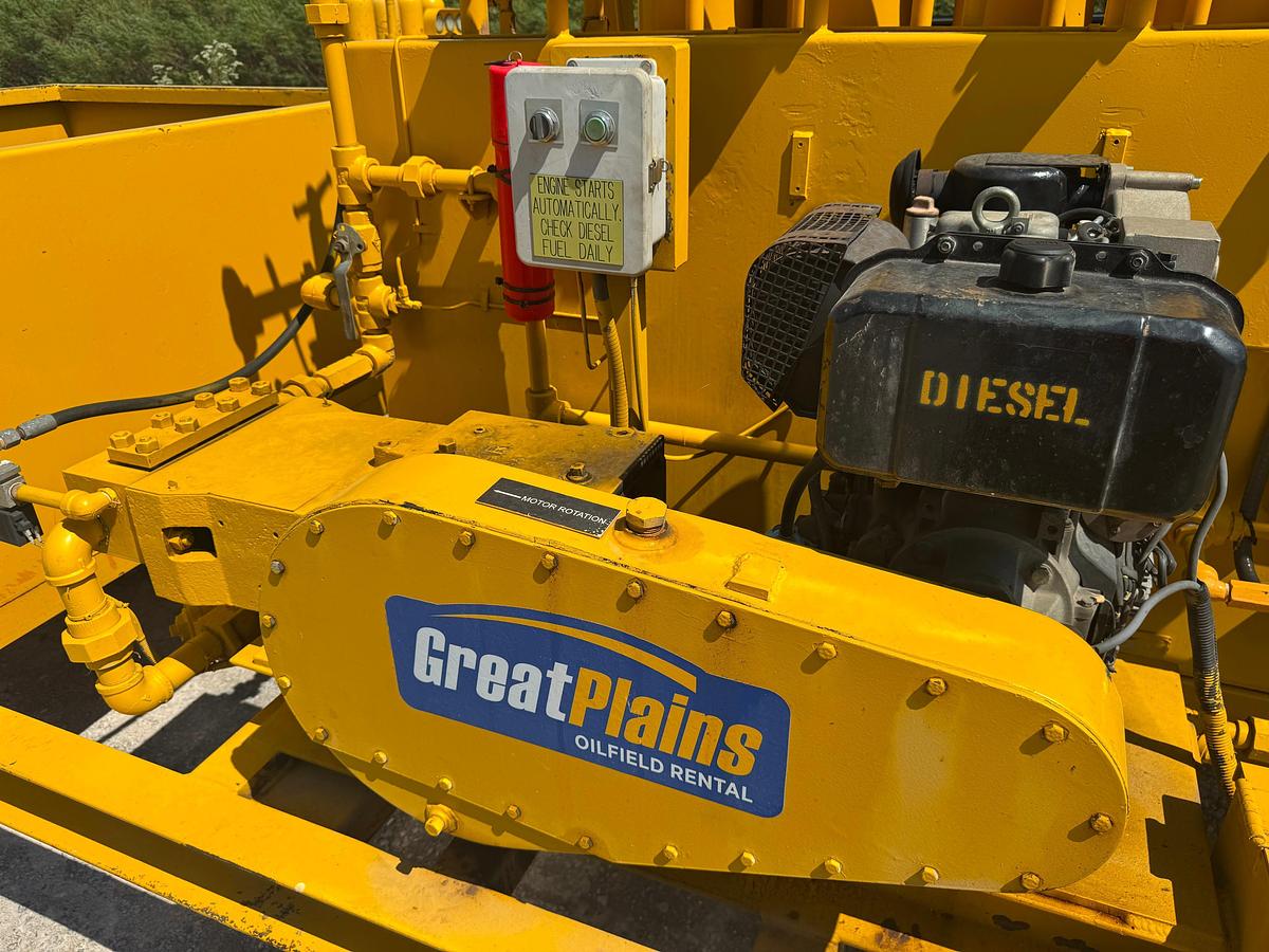 Used 2012 Advanced Pressure 6-station 120-Gallon Accumulator with BEAR triplex Pump Hatz Diesel Engine-