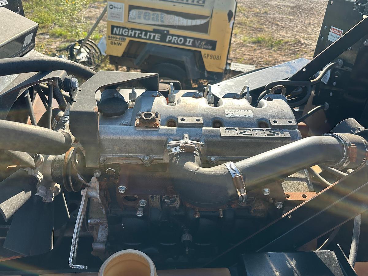 Used Allmand Maxi-Lite 2 Inoperable Isuzu Engine, No Generator, Missing Wheels.