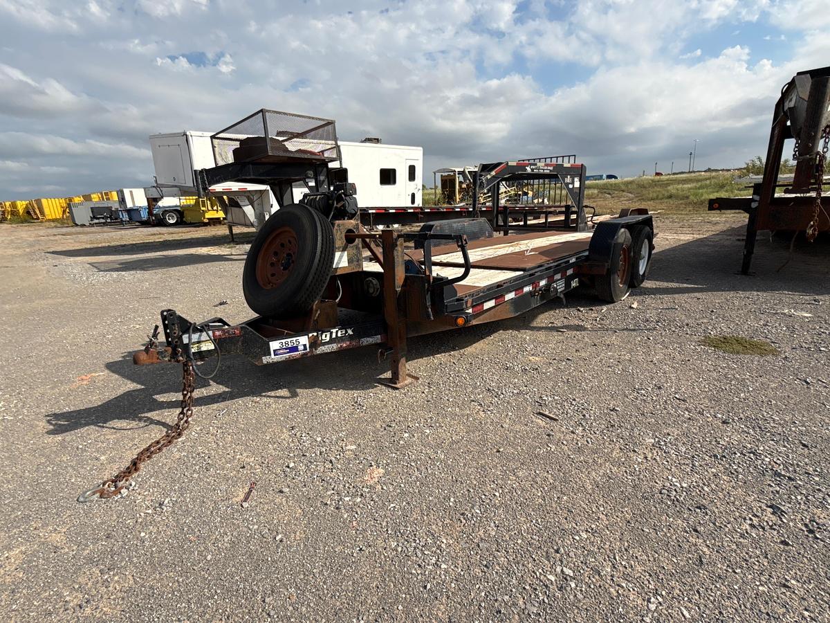 Used Bigtex 20ft Tilt Deck Bumper Pull Trailer with 17,500 lb Winch