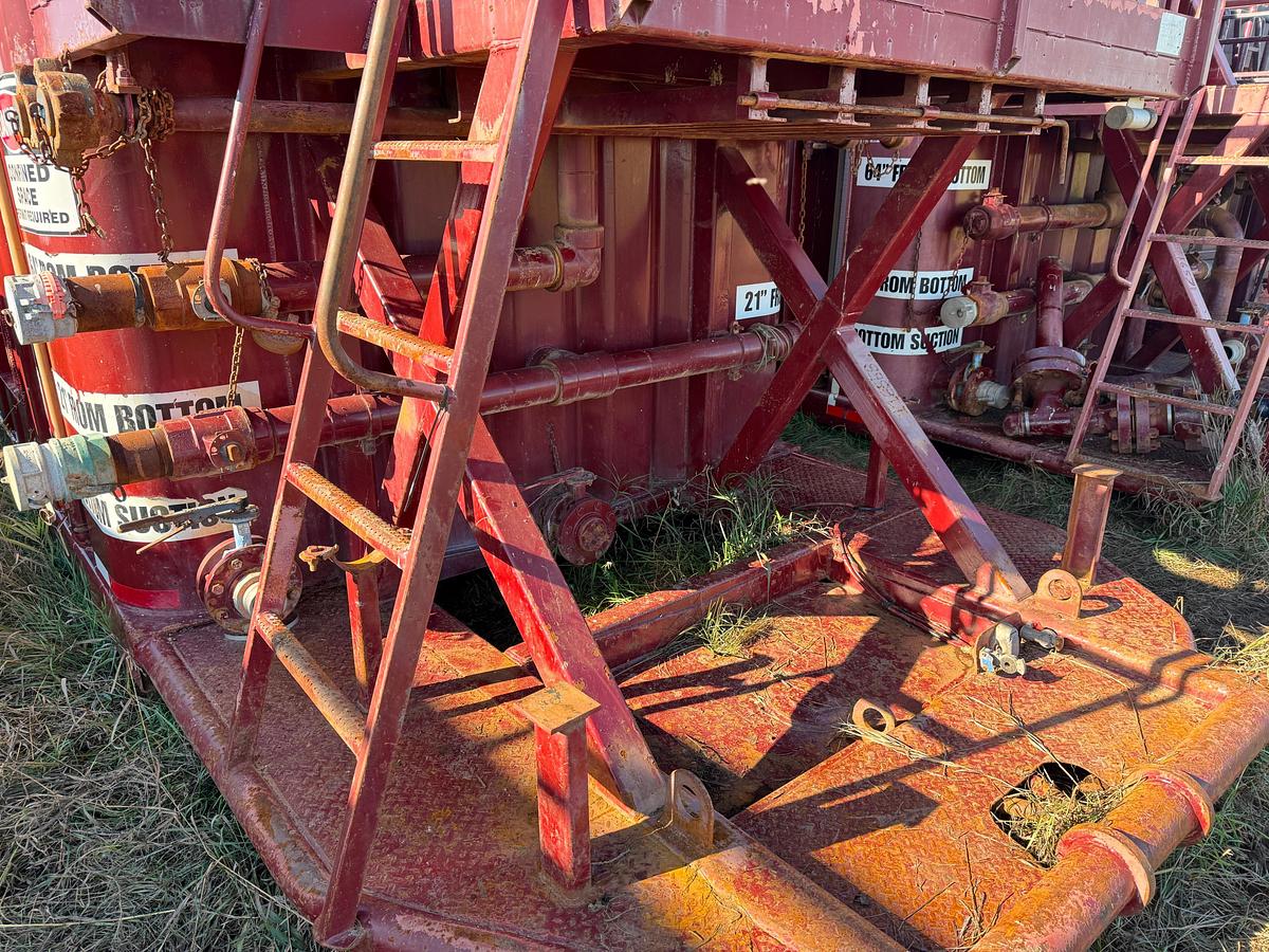 Used 440 BBLS Trailer Mounted Open Top Frac Tank