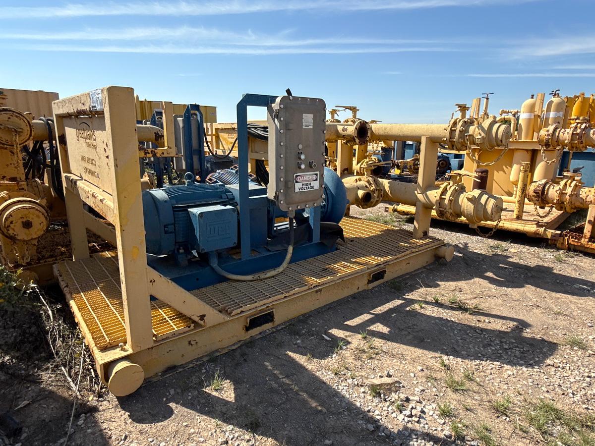 Used Forum 8x6x14 Transfer Pump with WEG 75 Horsepower Motor, Skidded