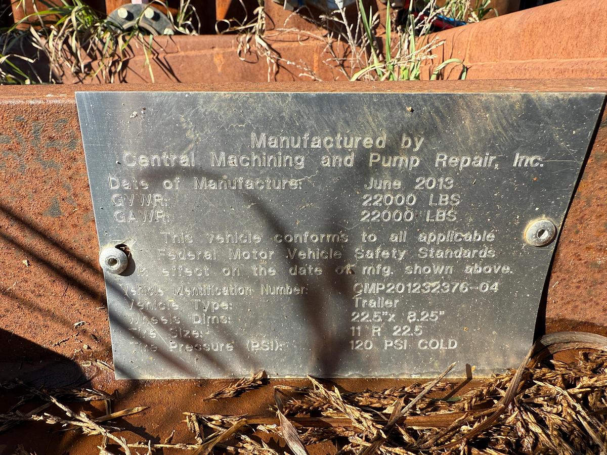 Used 340 BBLS Trailer Mounted Open Top Frac Tank