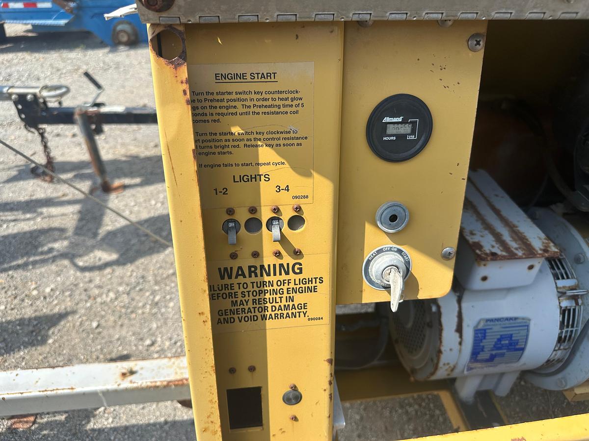 Used Allmand Night-Lite Pro NL 8 8KW Light Plant with CAT Engine