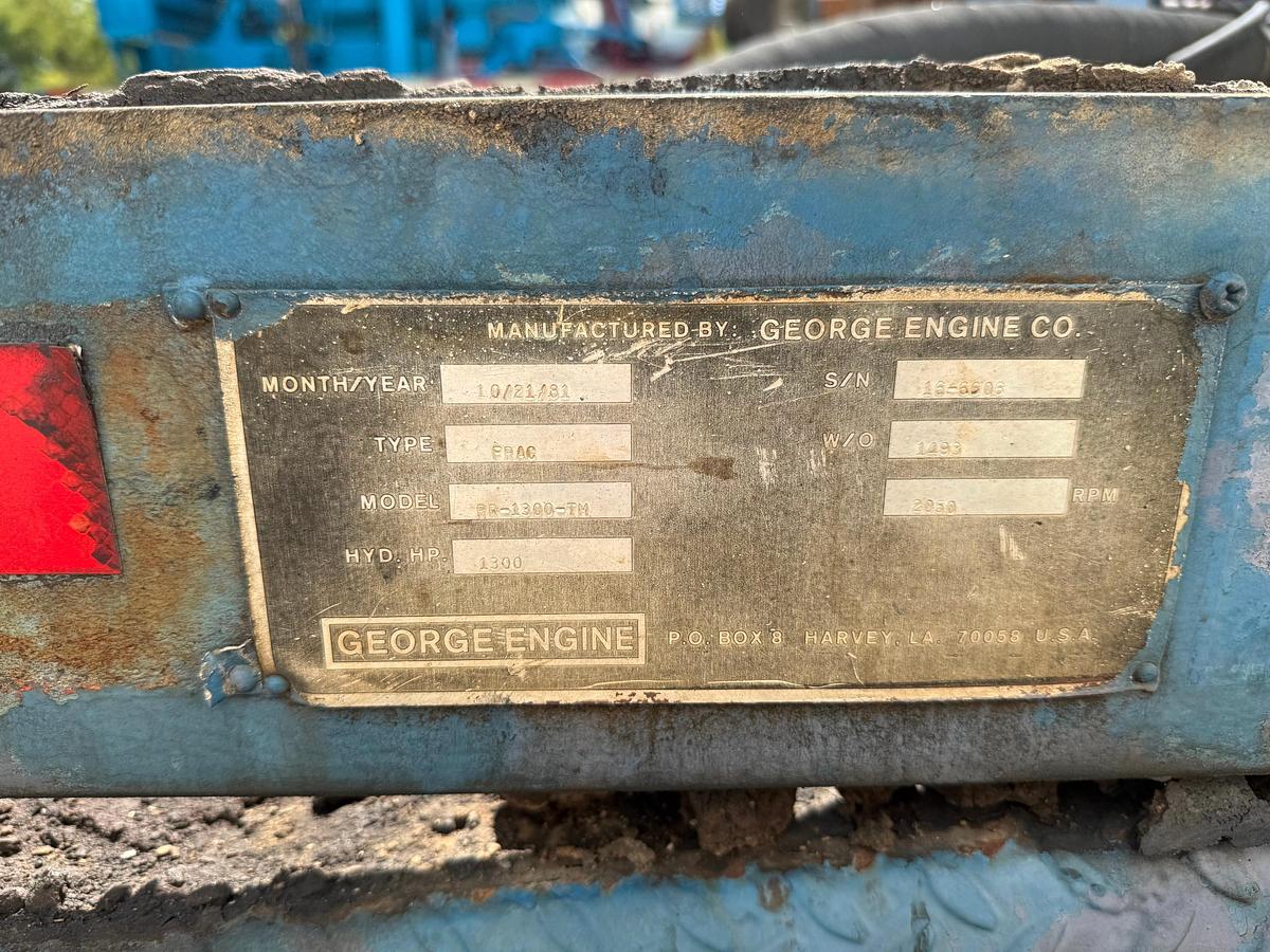 Used 1981 Gardner Denver Triplex Frac Pump