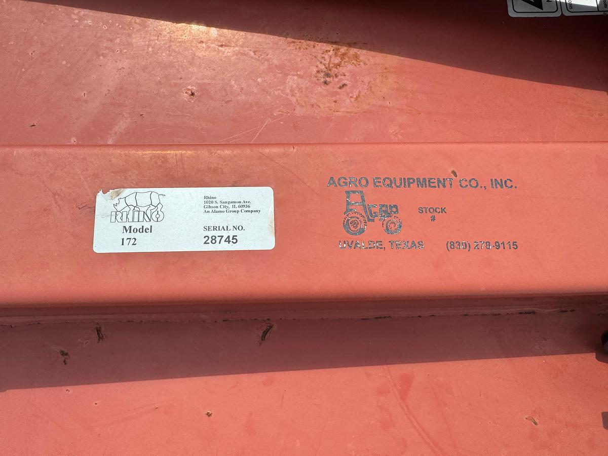 Used Rhino 172 72'' Brush Cutter