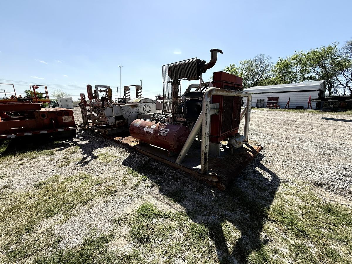 Used EWS 440 5K WP Triplex Well Service Pump Skidded P/B Detroit Series 60