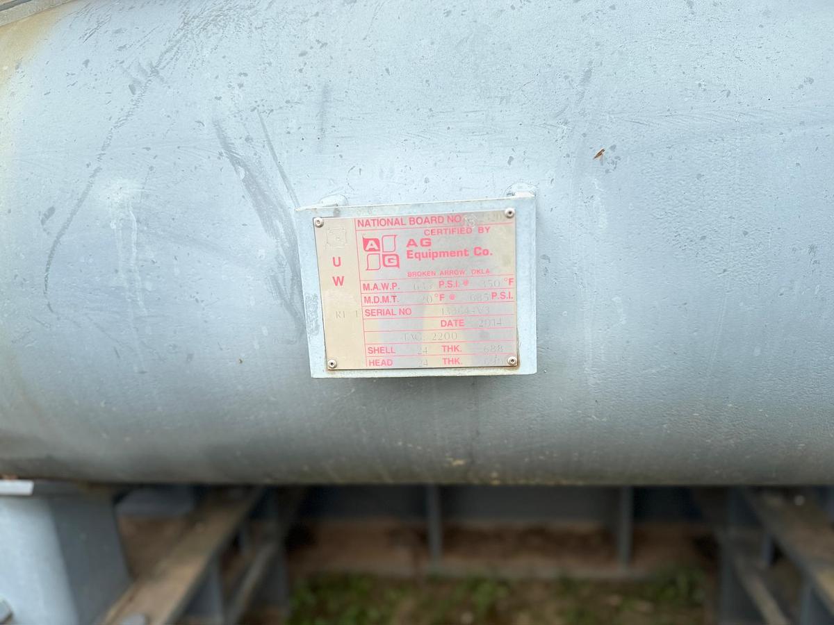 Used 2014 Ariel Reciprocating Natural Gas Compressor Skid with Pulsation Bottles