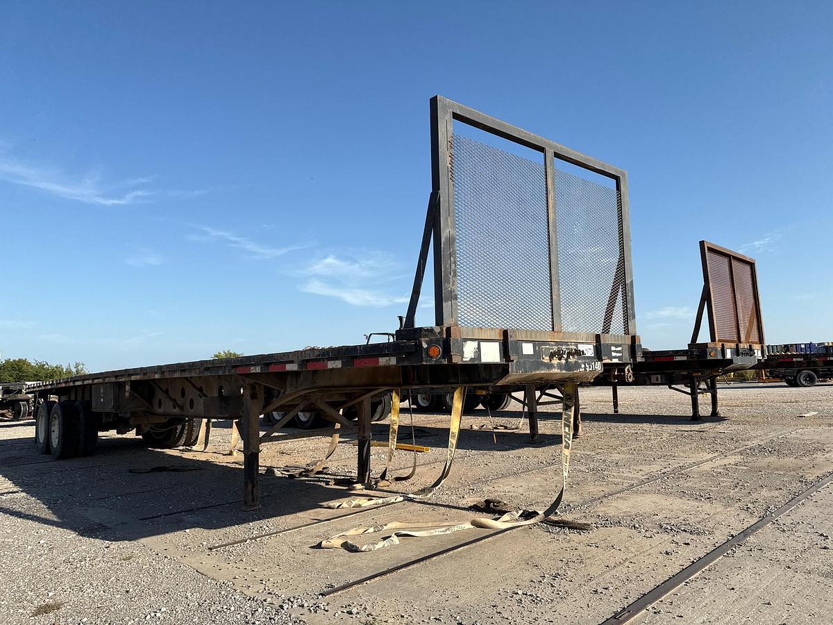 Used 2010 Bright Coop Flat Bed Trailer with a 2011 Princeton PB80 Piggy back