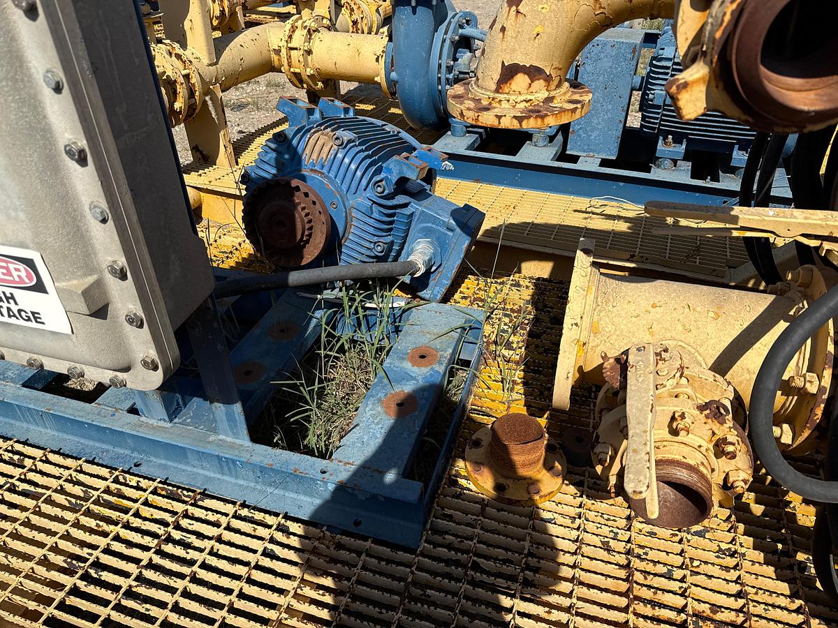 Used WAG Electric Motor on a Skid