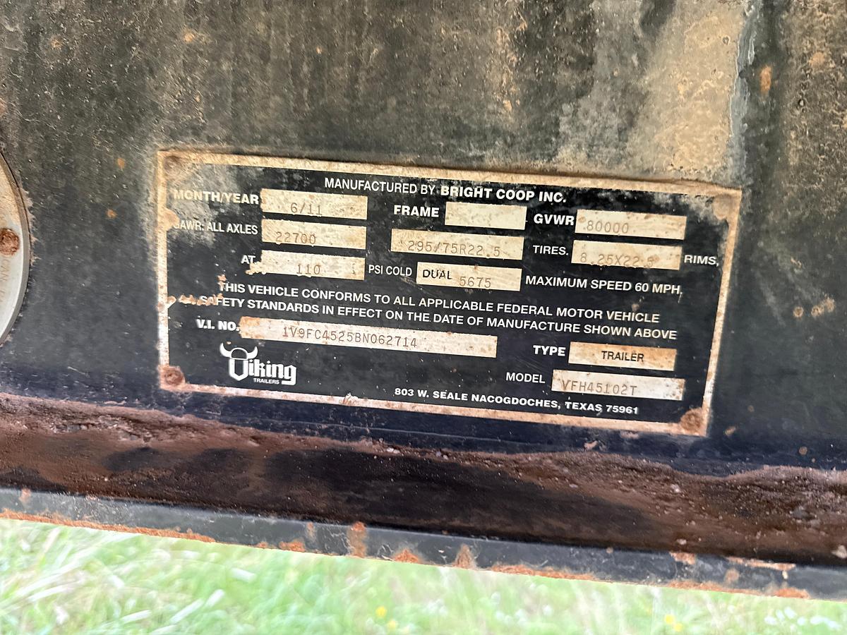 Used 40ft Flatbed Trailer 5th Wheel