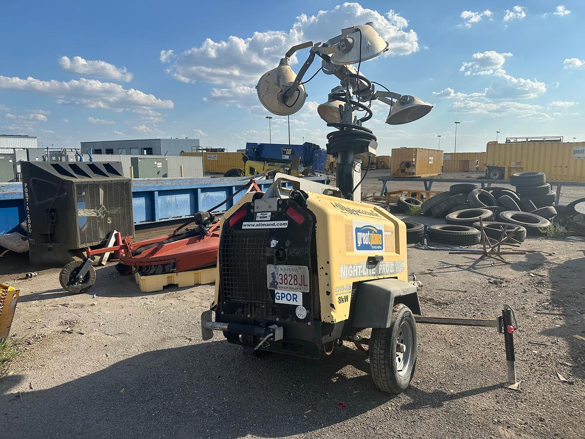 Used Allmand Night-Lite 2 8KW Light Plant with CAT Engine
