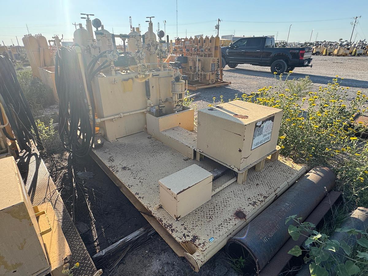 Used 3-Station Accumulator - BOP Stump - Triplex Pump - Honda Gas Motor