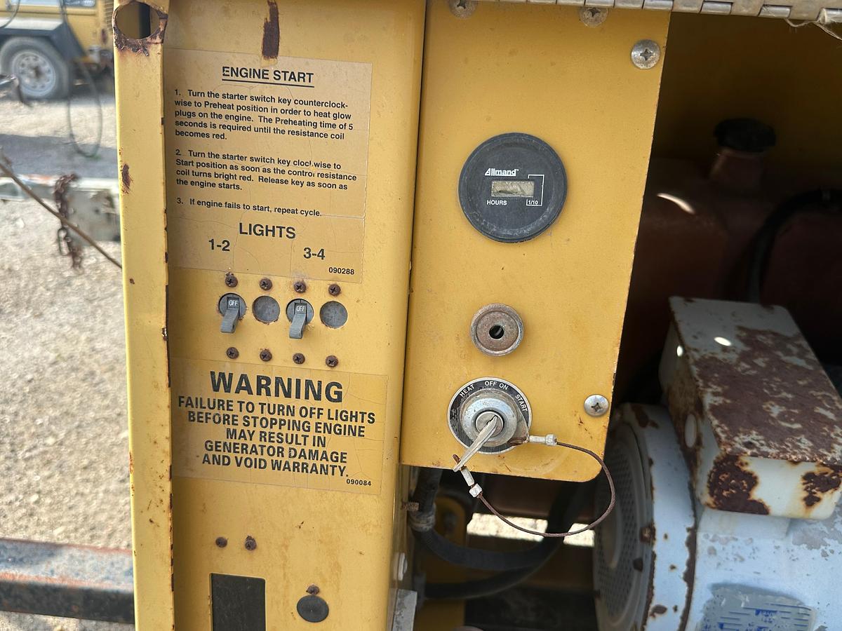 Used Allmand Night-Lite Pro NL 8 8KW Light Plant with CAT Engine