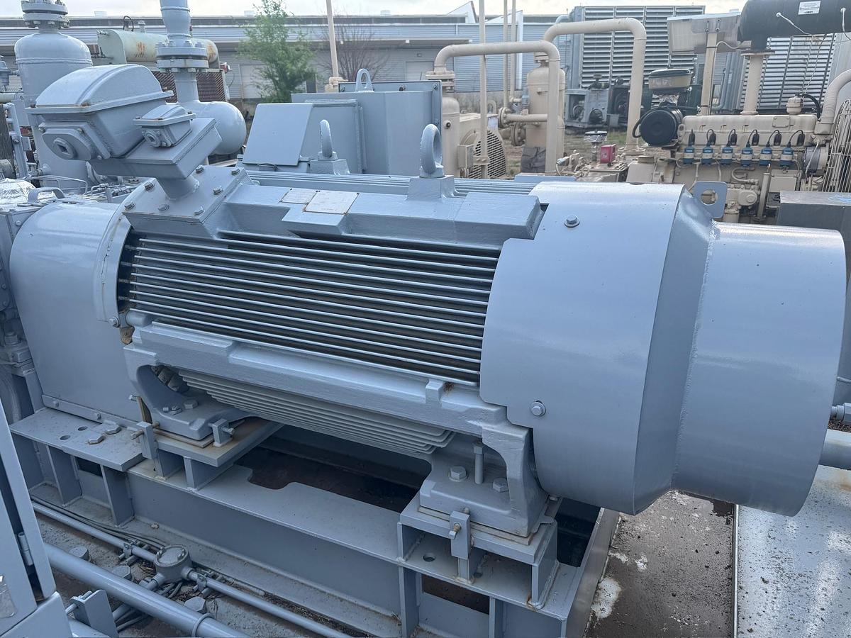 Used 2008 ETR Electric Reciprocating Natural Gas Compressor Skid with Aftercooler & Separator