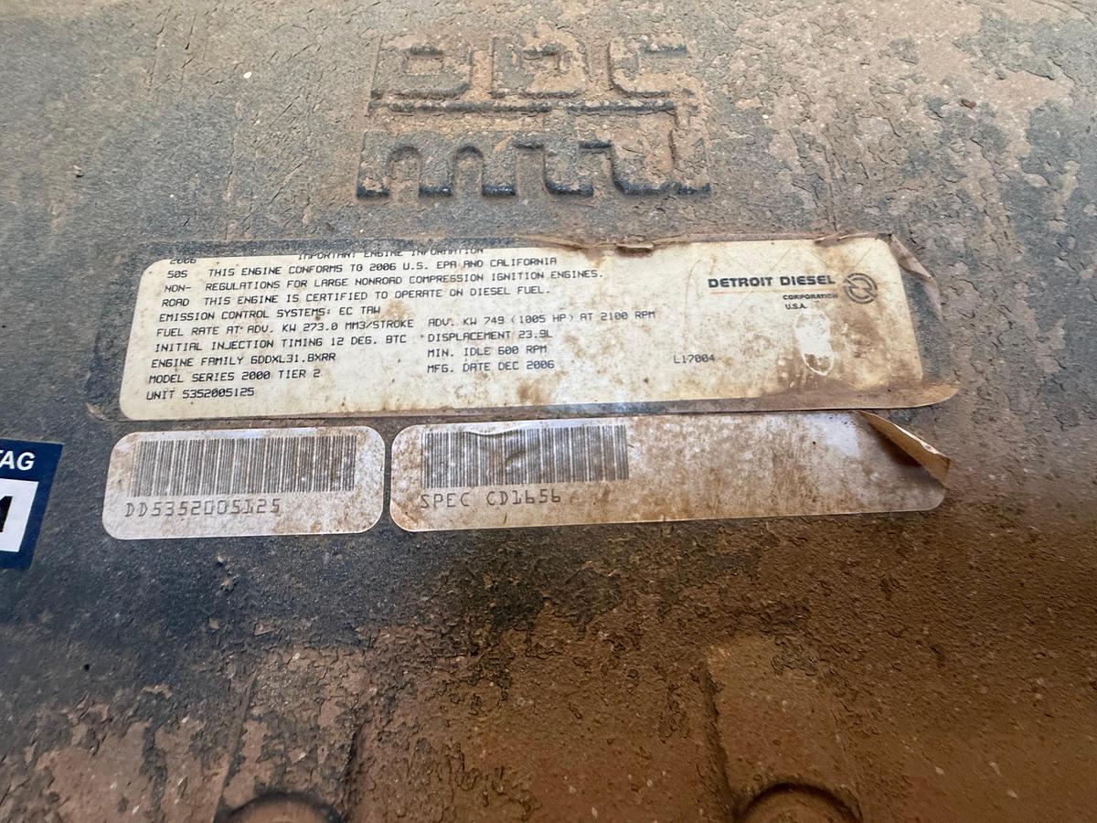Used HPU P/B2006 Detroit Series 2000 1000HPEngine