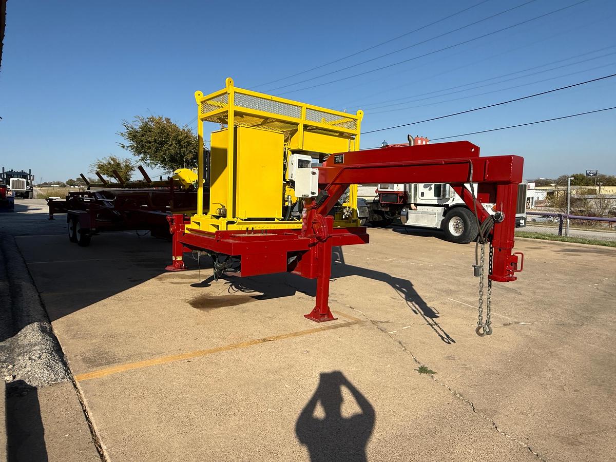 Used Vektor Gooseneck Hydraulic Pipe Handler Trailer