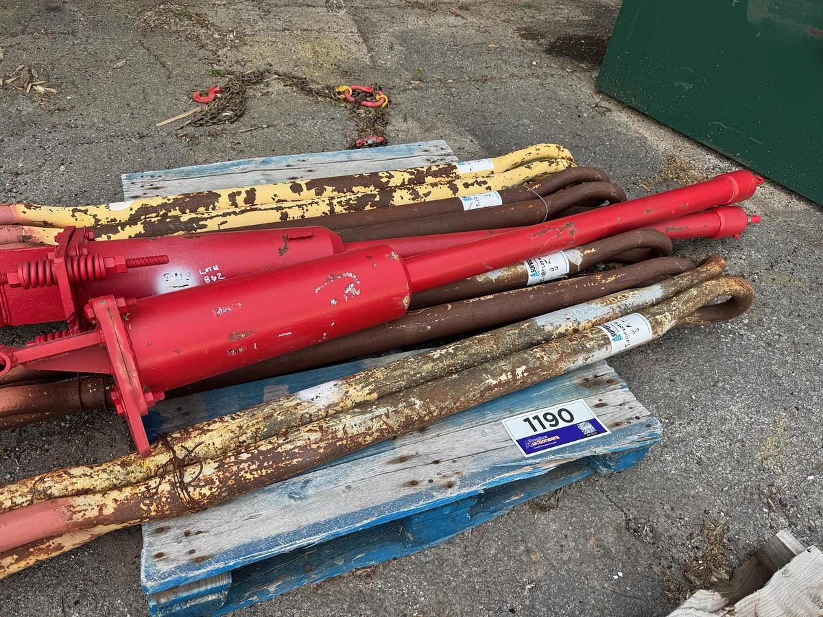 Used (2) Hydraulic Cylinders, (8) Elevator Links