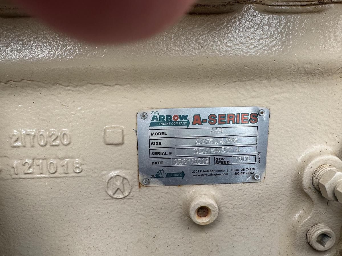 Used 2018 Arrow Engine-Driven Reciprocating Natural Gas Compressor Package