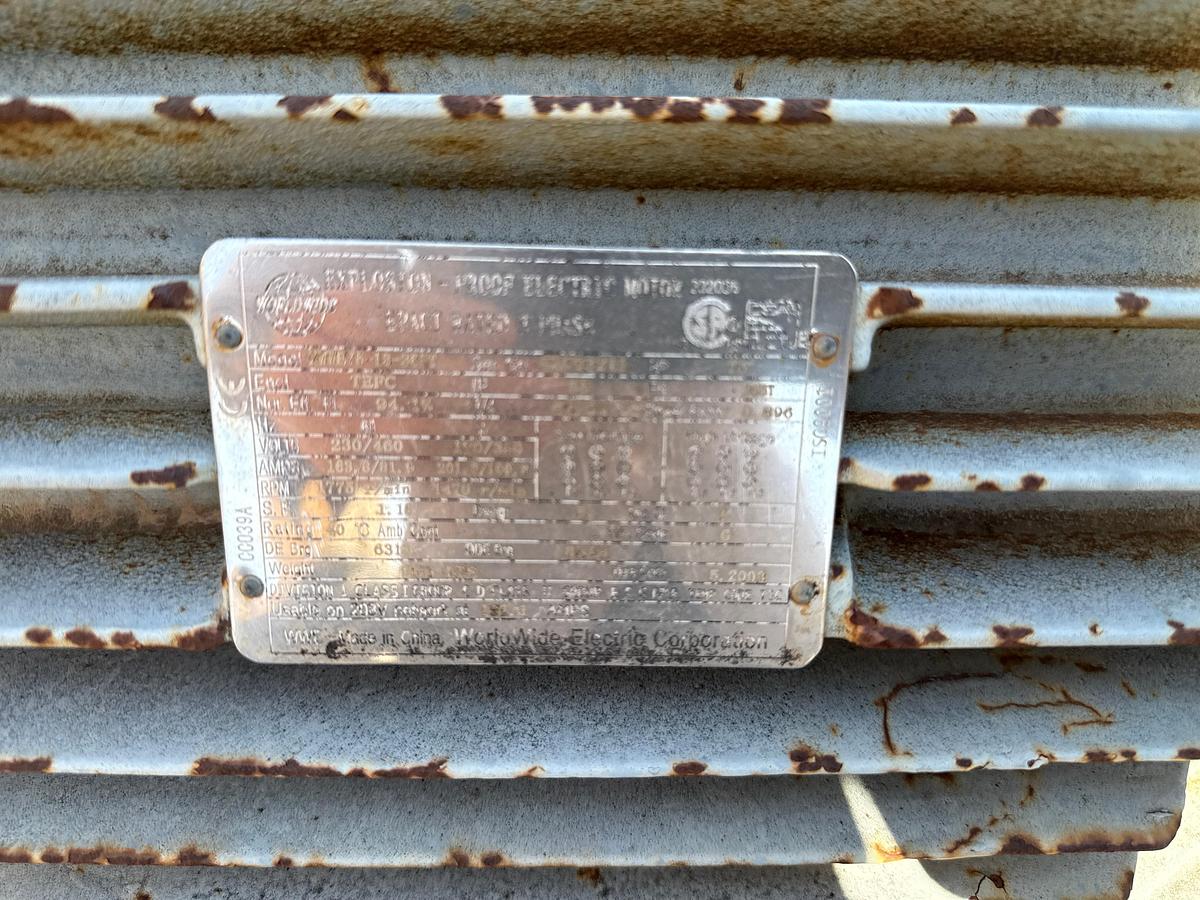 Used Worldwide 75 Horsepower Motor on a Skid