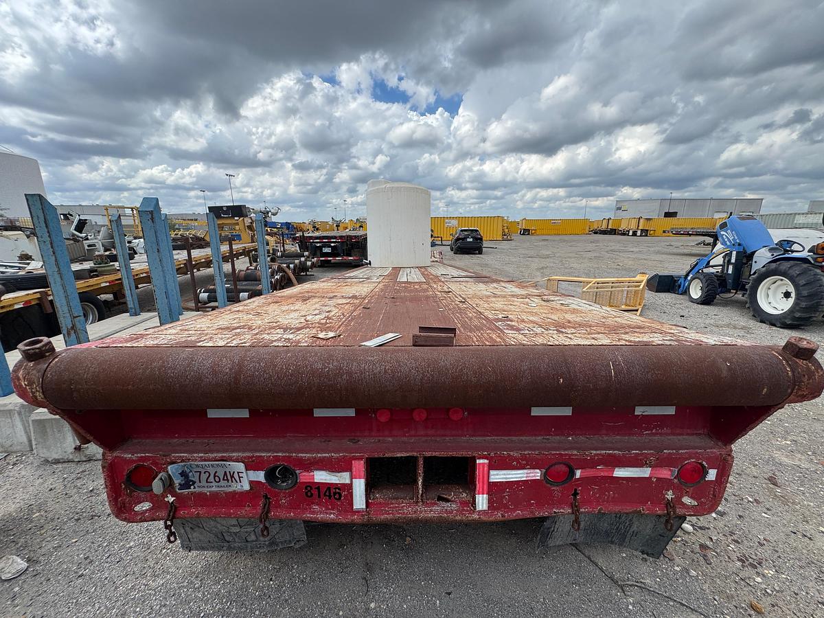 Used 45 Step Deck Trailer with Pop-Up Rollers - Rolling Tailboard