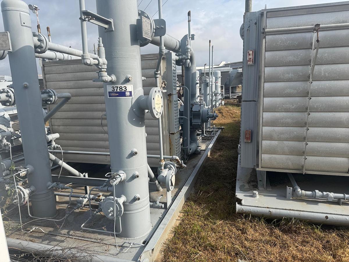 Used Electric Natural Gas Compressor Package, Skidded