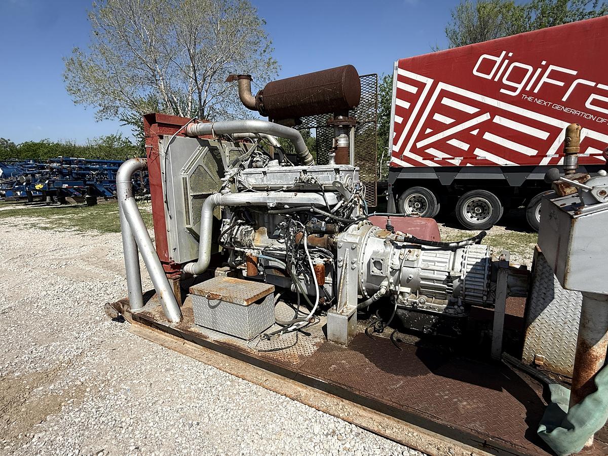 Used EWS 440 5K WP Triplex Well Service Pump Skidded P/B Detroit Series 60