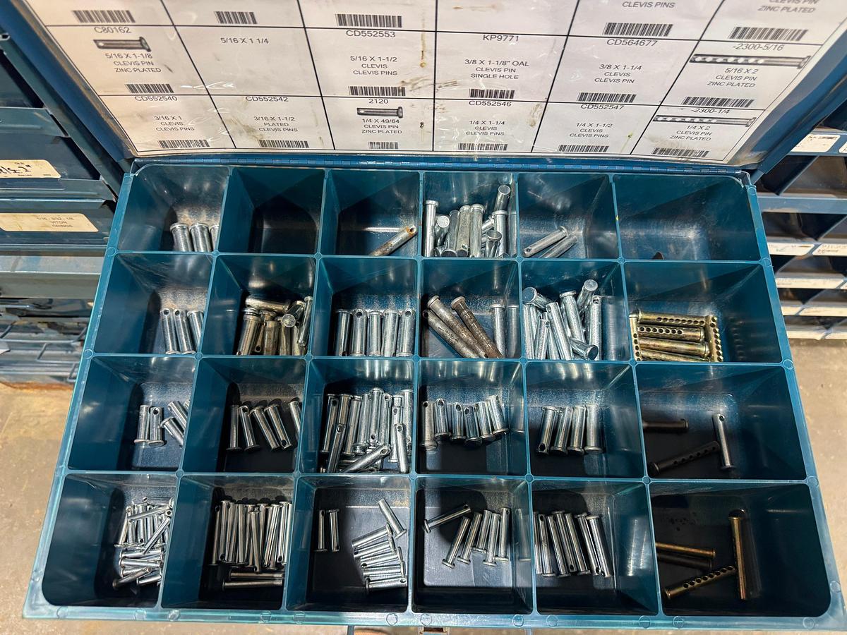 Used Bolt Cabinets - Roll Pins, Set Screws, Fuses, Cable Ties, O-rings and More