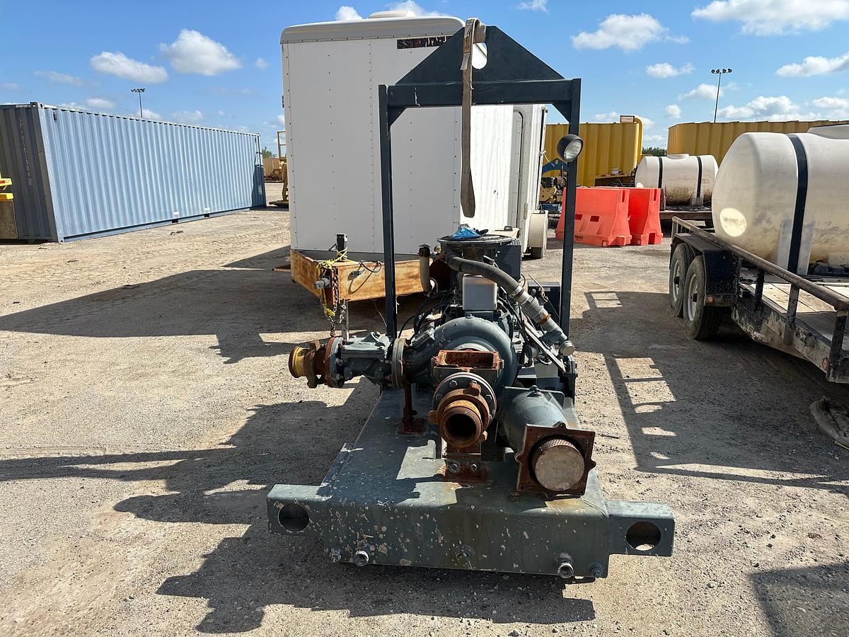 Used Skidded Cornell Pump with DeuzDiesel Engine