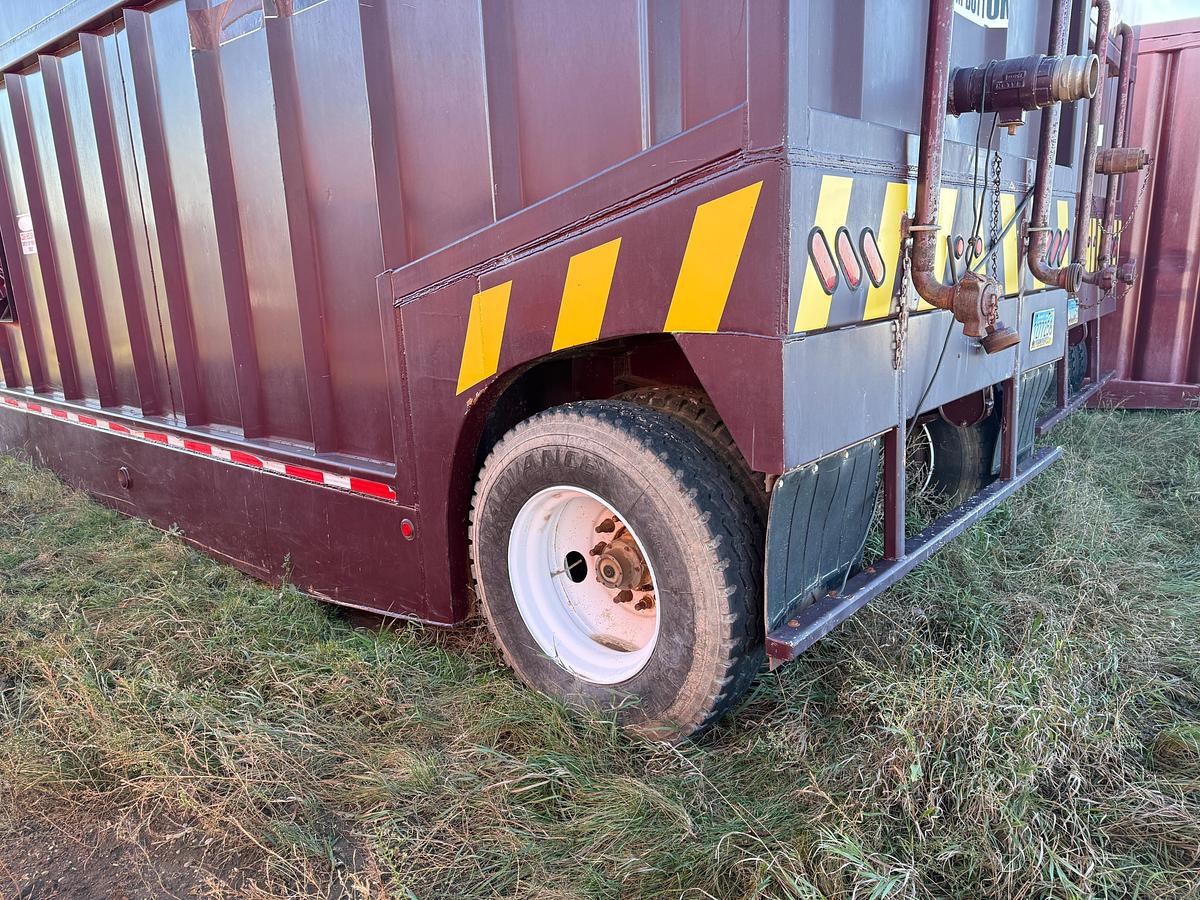 Used 340 BBLS Trailer Mounted Open Top Frac Tank