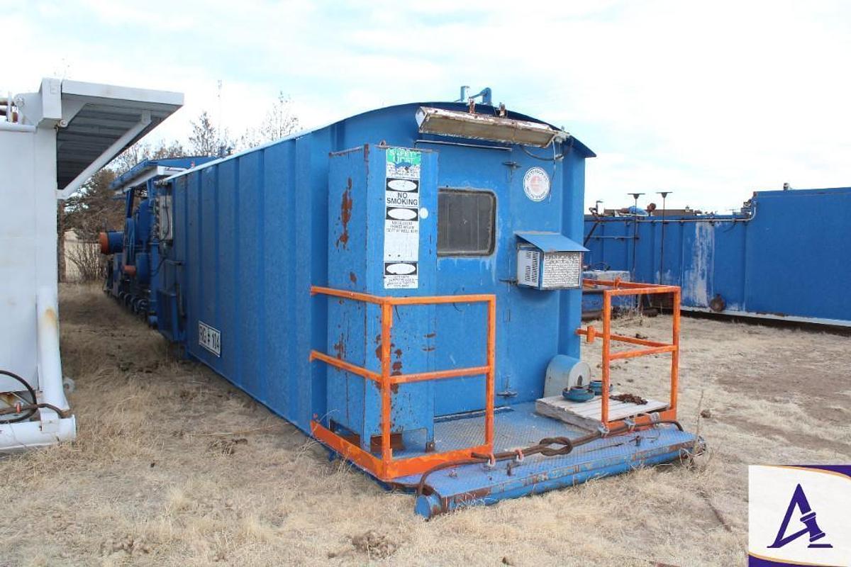 Used 8'W x 28'L Doghouse with Knowledge Box, Lockers, Bench Storage, Lights, Heater, Skidded