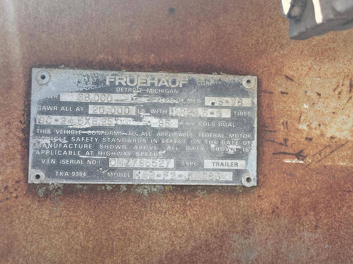 Used 1978 Fruehauf Pneumatic Bulk Trailer