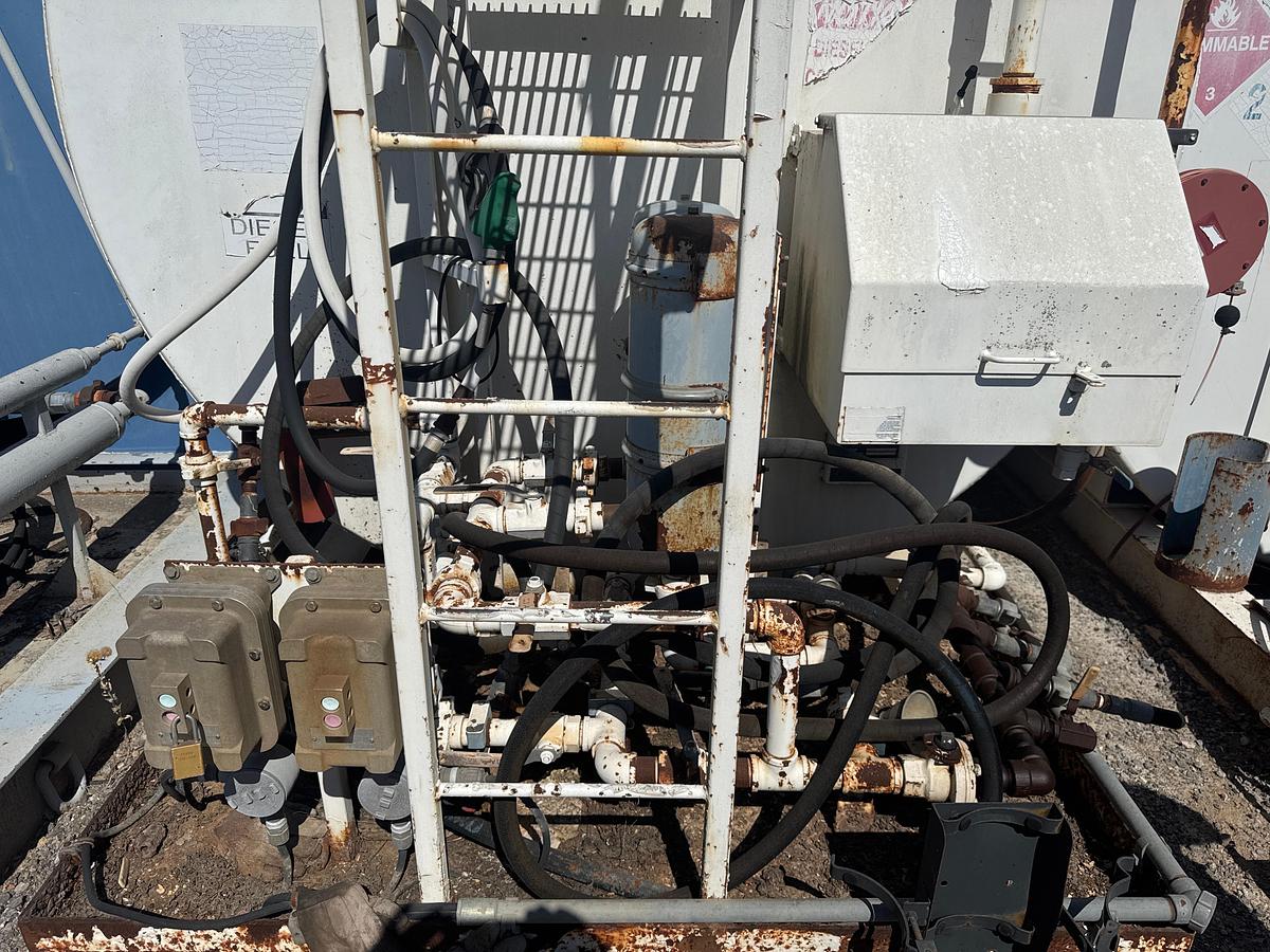 Used APPROX. 10,000 Gallon Diesel Tank with Pump - Skidded