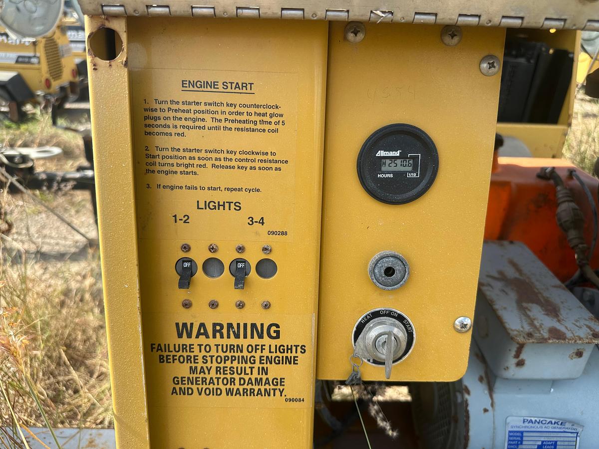 Used Allmand Night-Lite Pro NL 8 8KW Light Plant with CAT Engine