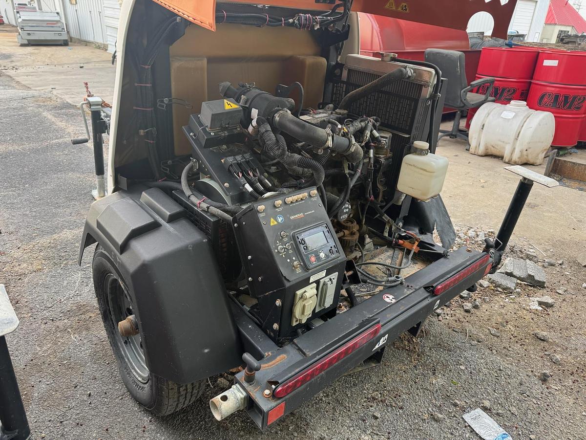 Used 2018 Generac MLT6SMD 6KW S/A Bumper Pull LED Light Tower