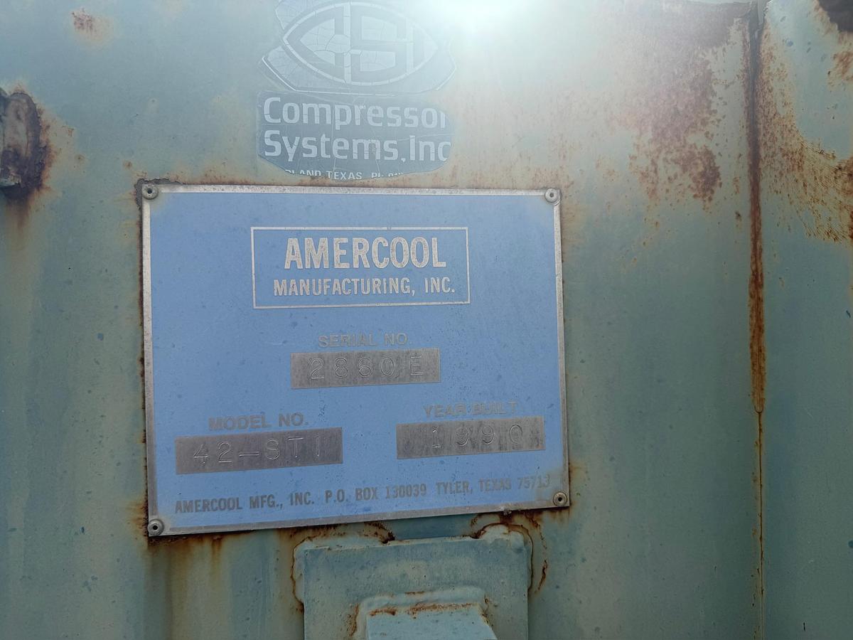 Used 1990 CSI (Compressor Systems, Inc.) Engine-Driven Reciprocating Natural Gas Compressor, Skidded