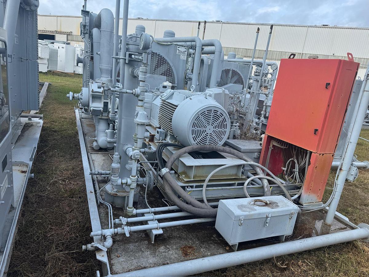 Used Electric Natural Gas Compressor Package, Skidded