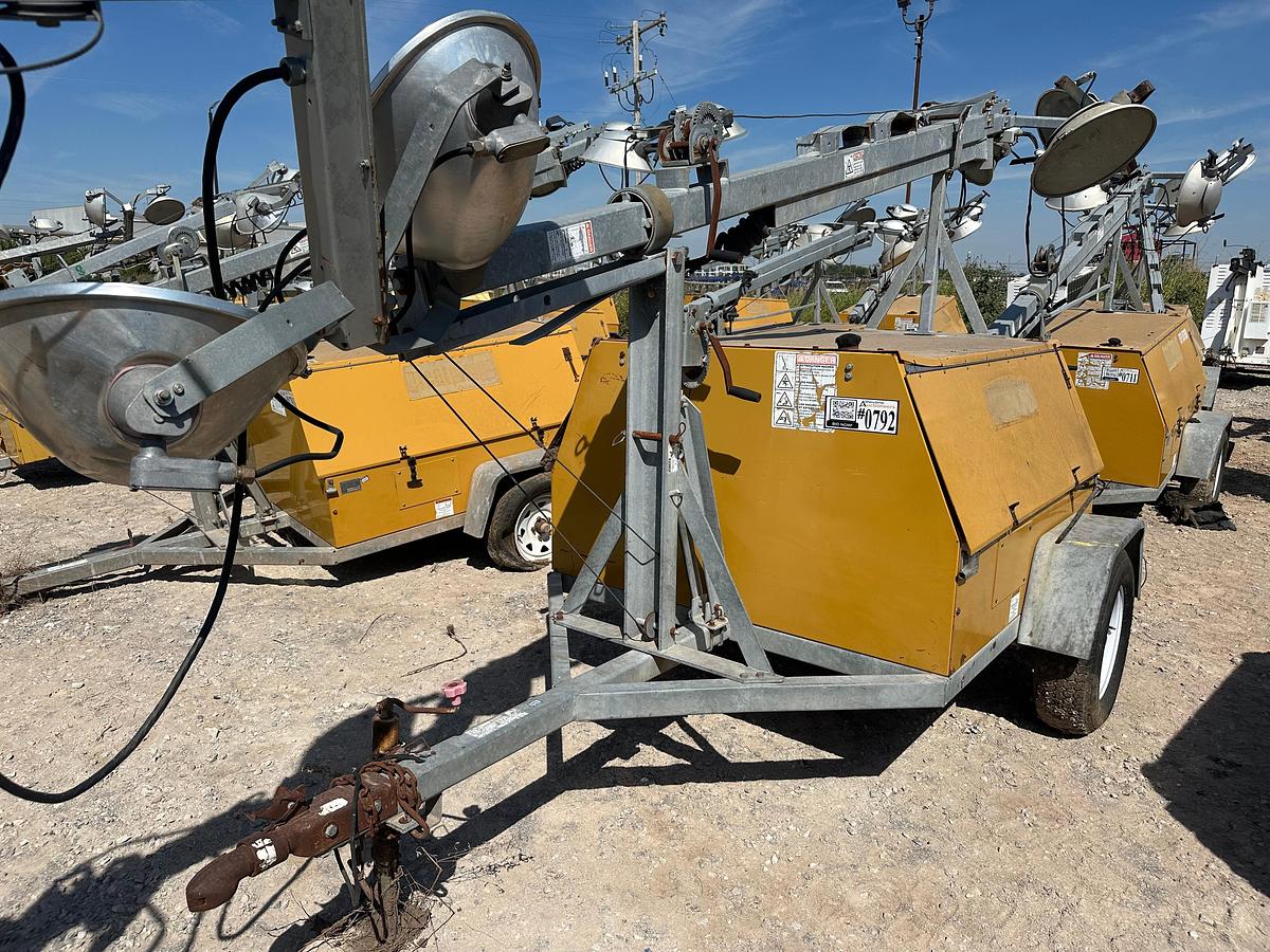 Used Warren Power Systems 8KW Light Plant, Inoperable, has Cat Engine.