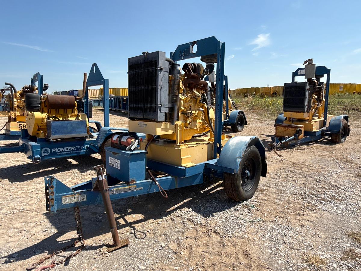 Used John Deere 4.5L Diesel Engine on a Trailer, Inoperable
