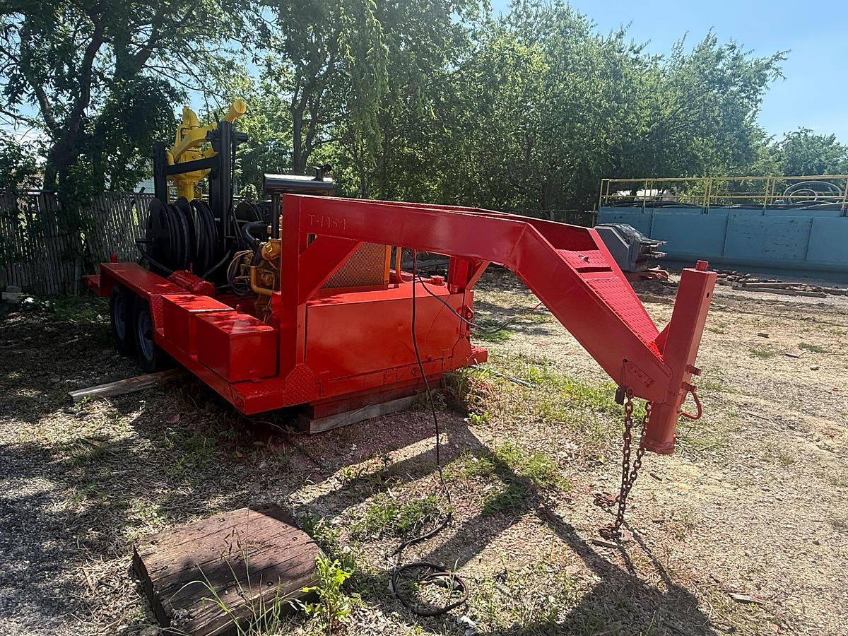 Used Bowen 2.5 85-Ton Power Swivel P/B Caterpillar MTD on Gooseneck Trailer