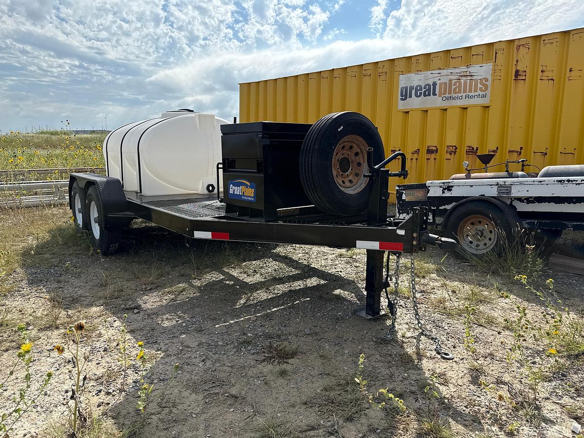 Used 2017 16ft Water Pump Trailer with 500 Gallon Water Tank with Champion Water Pump and a Job Box
