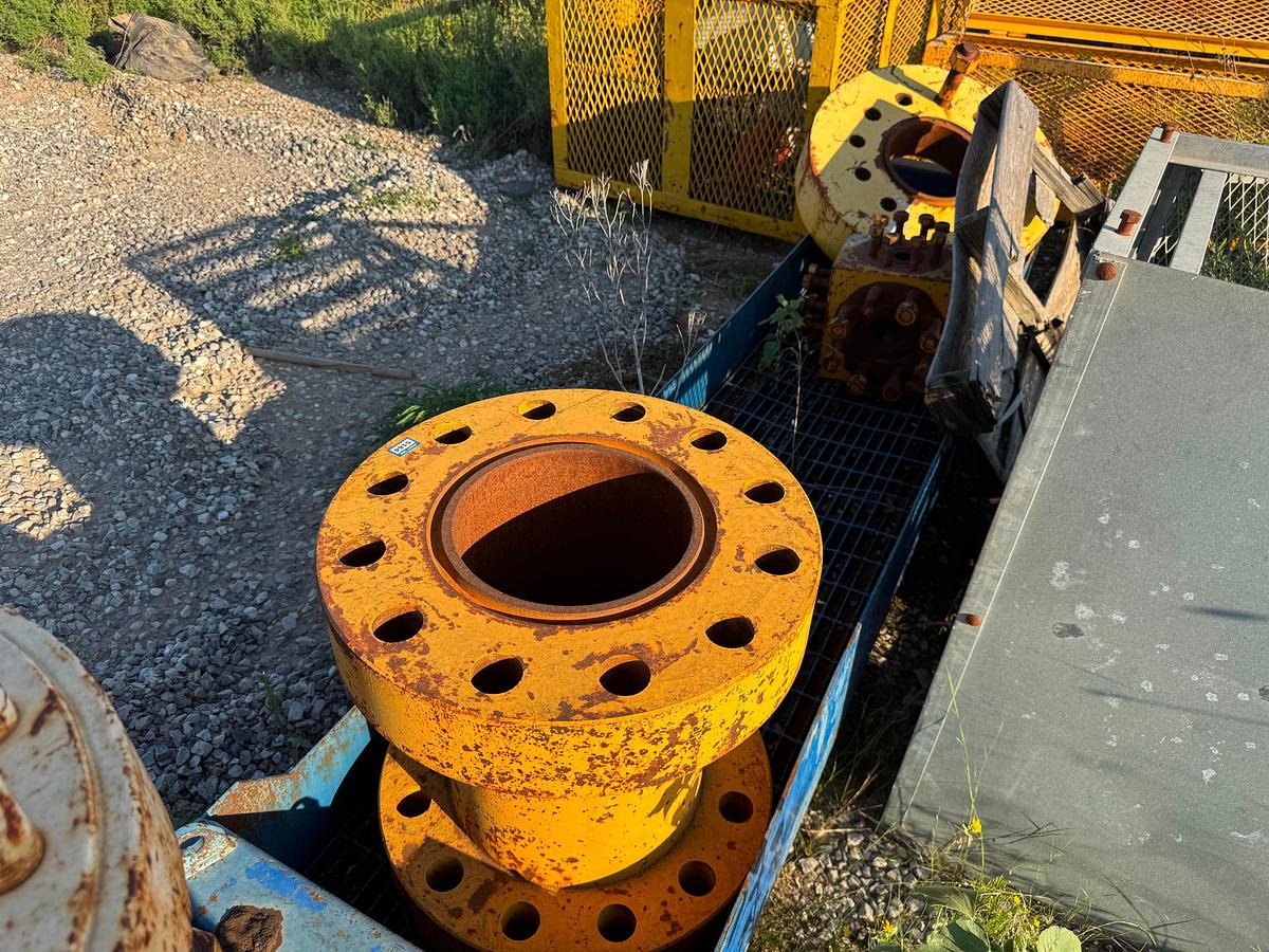 Used (3) Steel tubs; Assorted DSAs, Spools and Crosses