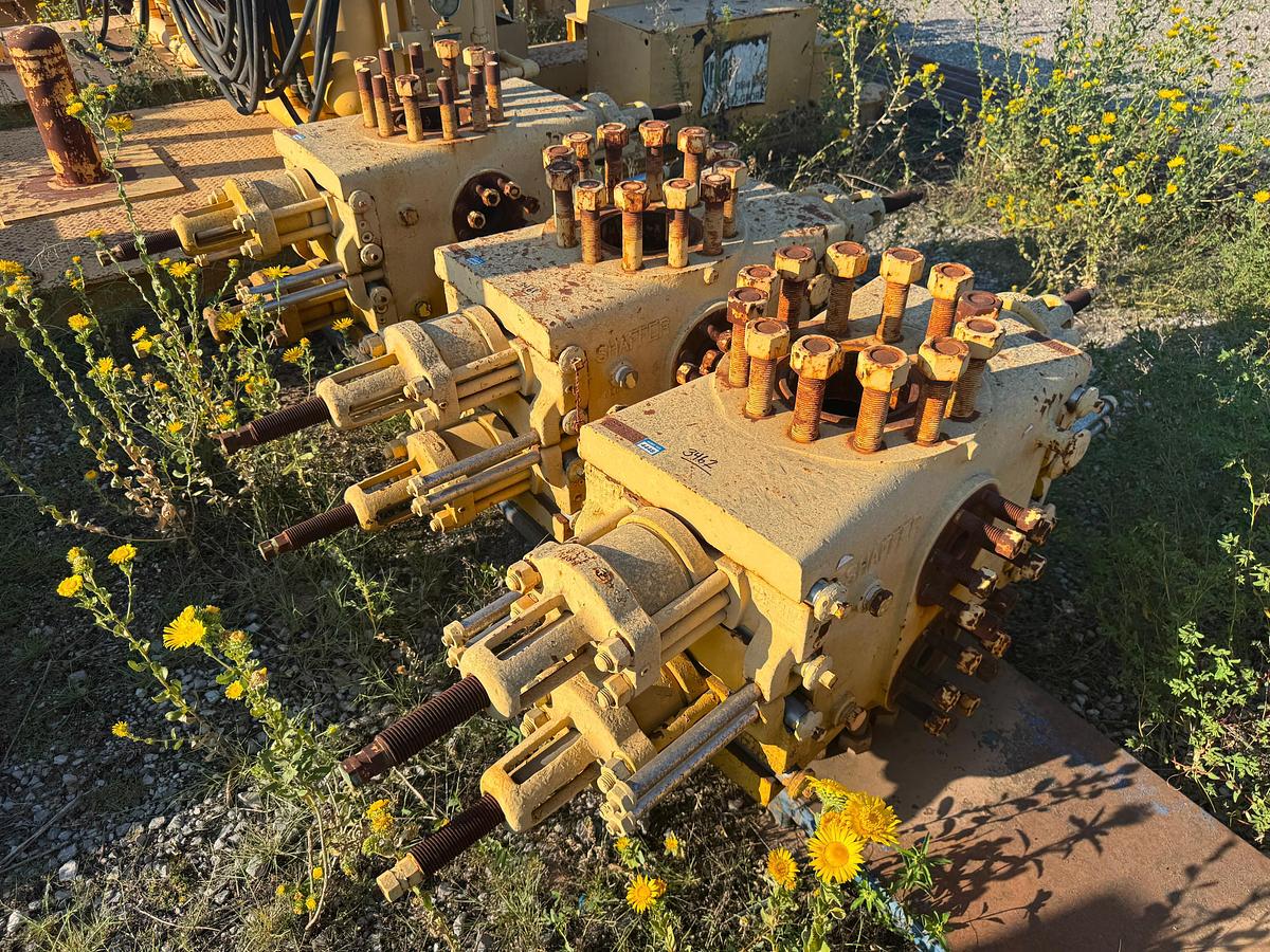 Used (3) Shaffer 7 1/16 Double Hydraulic BOPs