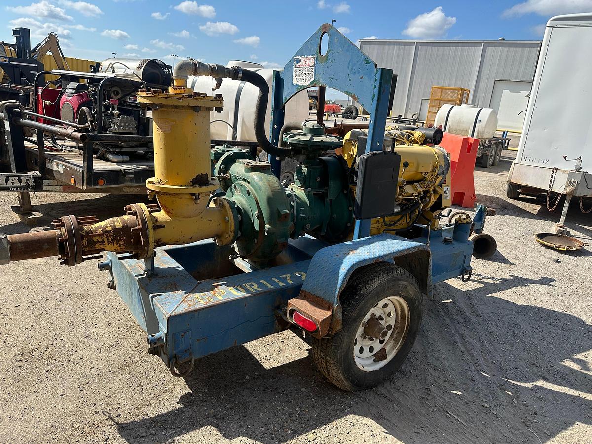 Used Pioneer Pump Trailer Mounted Pump with DeuzDiesel Engine